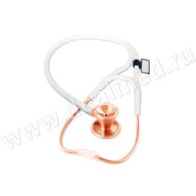 Кардиологический стетоскоп Classic Cardiology Dual Head (розовое золото), MDF, Китай