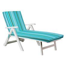 ПМ: Инфотекс Матрас для шезлонга хлопок набивной на завязках