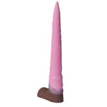 Розовый фаллоимитатор  Олень  - 34 см. Розовый