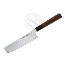 Нож кухонный стальной Накири Samura Okinawa SO-0174, AUS 8, 172мм, палисандр
