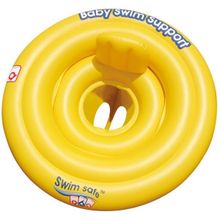 Круг для плавания с сиденьем и спинкой трехкамерный Bestway 32096 Swim Safe (69см)