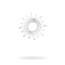 Прозрачное гелевое эрекционное кольцо-солнце (прозрачный)