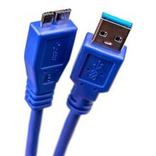 Кабель USB 3.0 Am=>micro Bm - 1.0 м, синий, Dialog (CU-0610)