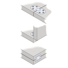 Roca Петля для складного стола из латуни Roca 440101 71 x 30 мм матовая полировка