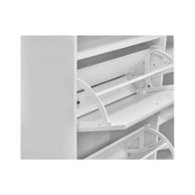 Система Мебели Тумба под обувь 2-х секционная с дверью Монако МН-24 белое дерево