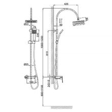 Душевая стойка D&K Lessing Rhein DA1323701C05 хром