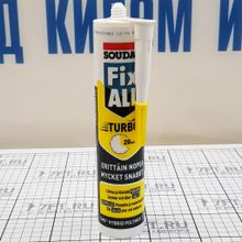 Soudal Клей-герметик белый жёсткий картридж Soudal Fix All Turbo 290 мл