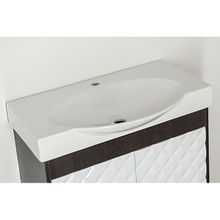 Тумба с раковиной Style Line Агат 76 белая, венге