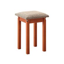 Табурет мягкая крышка прямая нога Береза  шоколад Ткань для стульев и табуретов