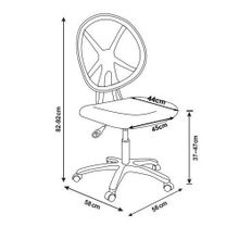 FunDesk LST1 синее