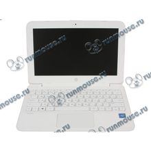 Ноутбук HP "Stream 11-y010ur" 2EQ24EA (Celeron N3060-1.60ГГц, 2ГБ, 32ГБ, HDG, WiFi, BT, WebCam, 11.6" 1366x768, W&apos;10 H), белый [141802]
