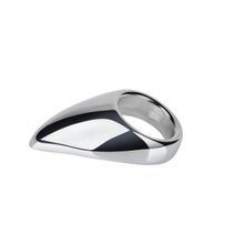 Erotic Fantasy Эрекционное кольцо с металлическим языком Teadrop (размер M) (серебро)