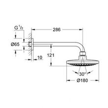 Верхний душ Grohe Euphoria Cosmopolitan 180 (26072000)