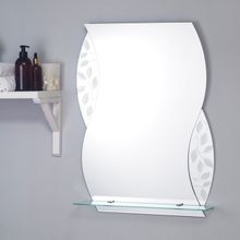 Зеркало «Агата», настенное, с полочкой, 53×68 cм