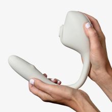 Lora DiCarlo Серый вакуумный стимулятор с отростком Ose 2 Premium Robotic Massager (серый)