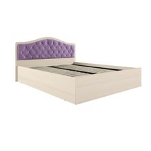 ТЭКС Кровать Дели каркас (1,6) велюр сирень со стразами, дуб ID - 303143