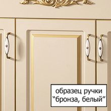 Шкаф-пенал Belux Каталония черный с патиной R