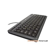 Клавиатура BTC 5139U-grey, USB, черно-серая, мини, тонкая, 5 доп.клавиш