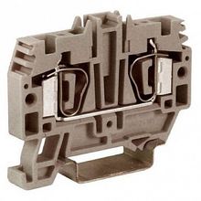 Клемма пружинная проходная DKC Quadro 4мм?, серый, ZHM250GR | код. ZHM250GR |  DKC