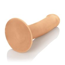 California Exotic Novelties Перезаряжаемый телесный вибратор на присоске LUXE Touch-Sensitive Vibrator - 16,5 см. (телесный)