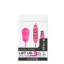 Dream Toys Розовый вибростимулятор с питанием от USB LET US-B 10 RHYTHMS BULLET LARGE PINK (розовый)