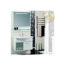 Акватон Мебель для ванной Сайгон 85 (белый) - Набор мебели стандартный (зеркало, полка, тумба-умывальник, раковина, шкаф-колонна)