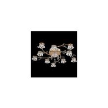 Люстра галогенная с ПДУ 4820 11 золото красный+синий+фиолетовый