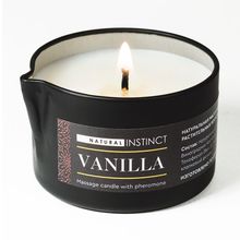 Массажная свеча с феромонами Natural Instinct VANILLA - 70 мл. (229767)