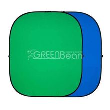 Фон складной GreenBean Twist 240 х 240 B G хромакей на раме 21630