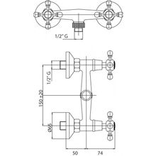 Смеситель для душа CEZARES DIAMOND-DS DIAMOND-DS-02-Sw