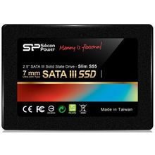 Tвердотельный накопитель Silicon Power SSD 60Gb V55 SP060GBSS3V55S25 {SATA3.0, 3.5" bracket}