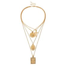 Многослойное колье "Кресты" (арт. 81098-2)