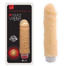 Topco Sales Вибратор телесного цвета CyberSkin X-Tasy Vibe Light - 20,3 см. (телесный)