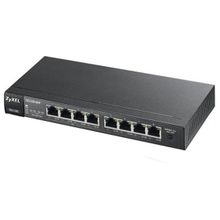 zyxel (zyxel gs1100-8hp 8-портовый коммутатор gigabit ethernet c 4 портами high power poe)
