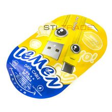 Data кабель USB Remax Lemen RC-101a Type-C желтый 100см