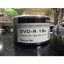 DVD-R диск 16х CMC printable 4.7 Гб, 50 дисков