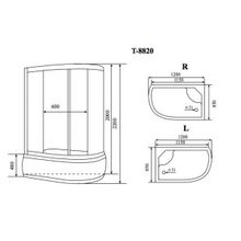 Timo Душевая кабина T-8820L C