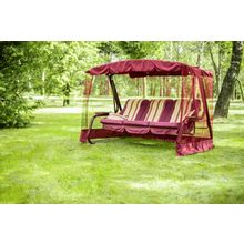 Садовые качели ПАЛЕРМО ПРЕМИУМ (бордовые)