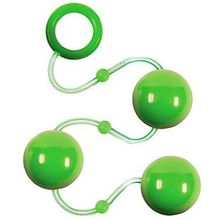 Зеленые анальные шарики Renegade Pleasure Balls Зеленый