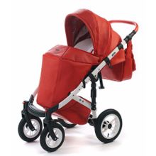 Коляска Vikalex Grata (3 в 1) leather red