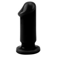 Черный анальный фаллоимитатор Evil Dildo Plug S - 9 см. (238001)