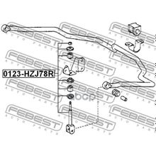 Тяга Стабилизатора | Зад Прав Лев | Toyota Land Cruiser 100 Hdj100 Uzj100 1998.01-2007.08 [Eu] Febest арт. 0123HZJ78R