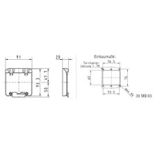 Bals Окно накладное 4 модуля Bals 5891 IP44 без защиты от случайного контакта