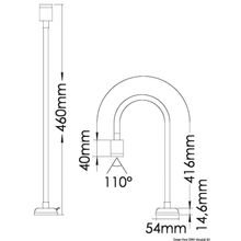 Osculati Articulating LED light 10 W 12 24 V, 13.236.90