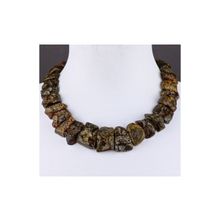 Бусики-Колечки Колье Янтарь "Тутанхамон" арт. НЯН-п690