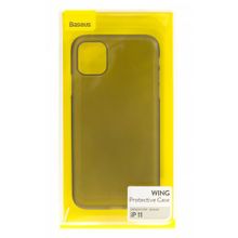 Силиконовый чехол Baseus для Iphone 11, Wing, WIAPIPH61S-01, прозрачно-черный