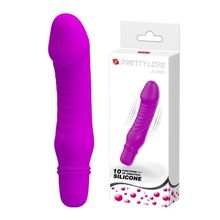 Baile Фиолетовый мини-вибратор Justin -13,5 см. (фиолетовый)