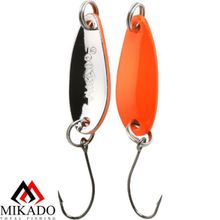 Блесна колеблющаяся Mikado MINI- 2.5 г.   2.4 см. - оранжевый-серебро