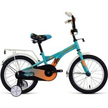 Детский велосипед FORWARD Crocky 18 бирюзовый оранжевый (2020)