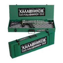 Водка Калашников АК-47, 0.700 л., 40.0%, avtomat, автомат в деревянном ящике, 1